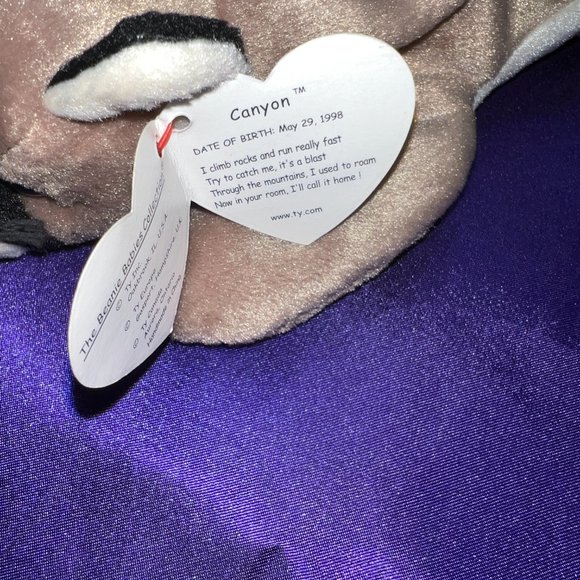 NWT & VTG📌 Ty Beanie Baby Canyon the Cougar 1998 & Congo the Gorilla 1996 - Picture 11 of 13